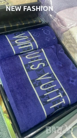 Памучни Хавлии -2бр с Кутия ✨ YVES SAINT LAURENT ✨ Calvin Klein ✨