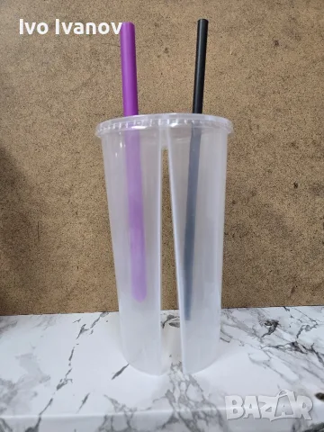 150 бр Двойна PVC чаша за напитки 2х 350мл., снимка 3 - Чаши - 55868166