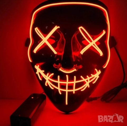 LED маска за Хелоуин, снимка 9 - Други - 42623119