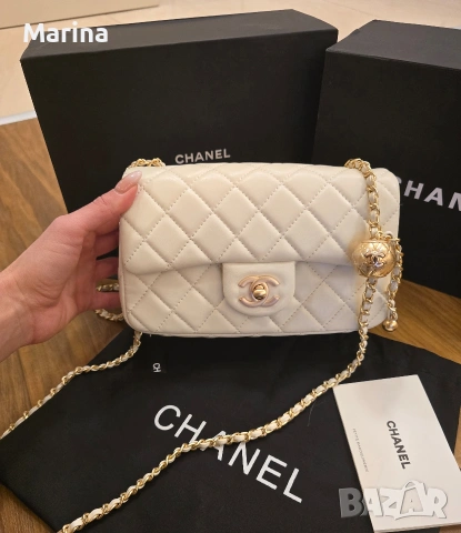 Налична чанта Chanel Mini square, снимка 2 - Чанти - 53322860