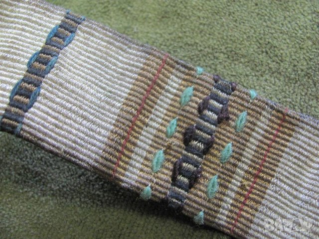 19 век Фолк Арт Автентичен Колан с Бронзови Пафти, снимка 6 - Антикварни и старинни предмети - 35196112