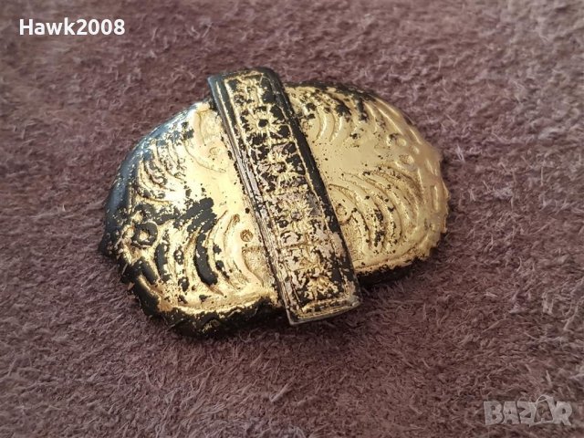 Възрожденска сребърна ПОЗЛАТА гривна кюстек кучка пафти носия , снимка 1 - Антикварни и старинни предмети - 39567437