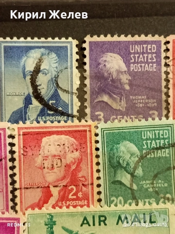 Стари пощенски марки от цял свят смесени АМЕРИКАНСКИ ПРЕЗИДЕНТИ за КОЛЕКЦИЯ ДЕКОРАЦИЯ 51947, снимка 6 - Филателия - 53217729