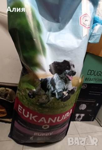 Суха храна Eukanuba 15кг, за куче до 1г.