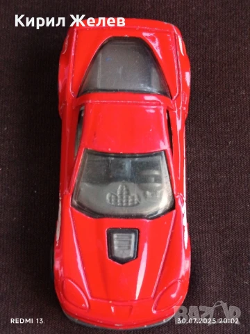 Спортен модел метална количка Corvette GRI Made in Malaysia за КОЛЕКЦИЯ ДЕКОРАЦИЯ 26937, снимка 5 - Колекции - 51196328