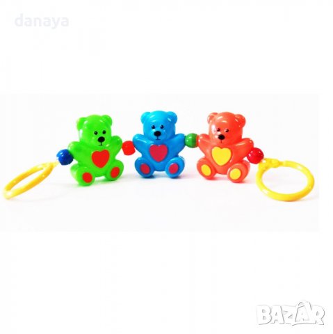 2985 Дрънкалка за бебешка количка дрънкалки мечета играчки за бебе, снимка 3 - Дрънкалки и чесалки - 37605667