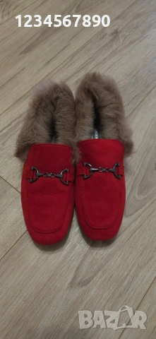 Мокасинис с естествен косъм , снимка 7 - Дамски ежедневни обувки - 52374941