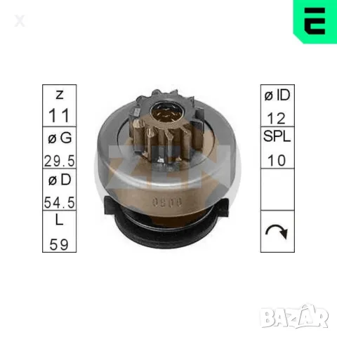 1.01.0800.0 ZEN БЕНДИКС СТАРТЕР 1.8 D, 1.9 D, 1.9 TD, 2.1 D, 2.5 D, CITROEN  PEUGEOT  