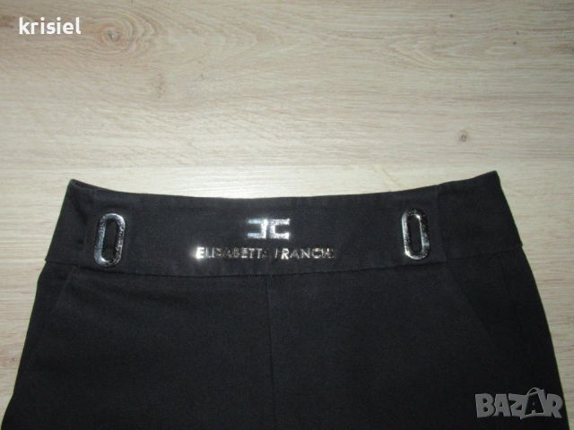  ELISABETTA FRANCHI--СТРАХОТЕН ПАНТАЛОН С ЕМБЛЕМА--XS номер, снимка 4 - Панталони - 53969553