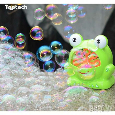 Машина за сапунени балони Bambino Bubble Frog Жаба, снимка 2 - Играчки за стая - 30124198