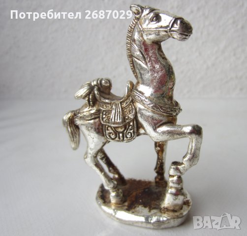 Кон тибетско сребро, 240 грама тежи, снимка 1 - Статуетки - 29476729