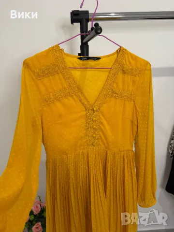 Рокля на Zara в размер S, снимка 7 - Рокли - 48587196