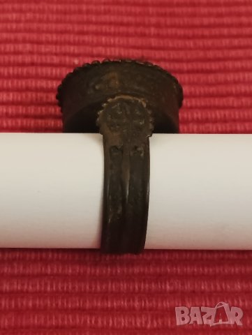 Стар възрожденски, болярски пръстен 19 век. , снимка 6 - Антикварни и старинни предмети - 44355253