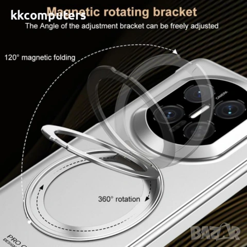 Защитен Калъф Huawei Mate X7 GKK (PC+TPU) - Магнитен Ротиращ Държач/ Стойка, 360° Защита, Вкл. Проте, снимка 8 - Калъфи, кейсове - 53150647