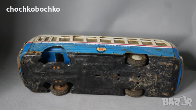 Стара Румънска Метална играчка модел автобус, снимка 5 - Колекции - 51961829