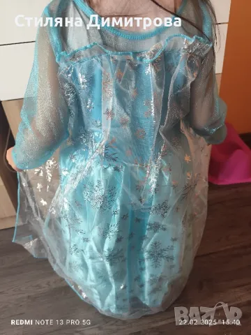 Рокля на Елза, снимка 3 - Детски рокли и поли - 49237595