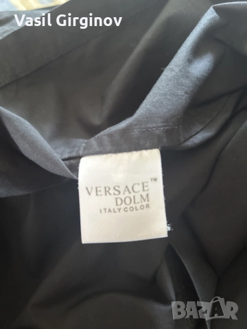 черна риза марка Versace, снимка 5 - Тениски - 56209472