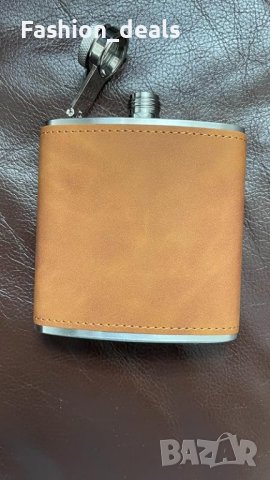 Нови 2 броя бутилки за уиски от неръждаема стомана кожена обвивка Подарък Мъже Жени, снимка 8 - Други стоки за дома - 42229158