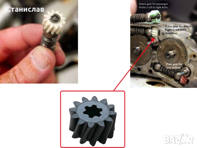 Зъбно колело за задвижване на седалка BMW 3 E36, снимка 3 - Части - 52289671