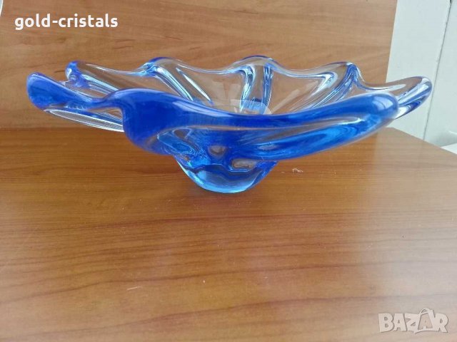 Кристална купа фруктиера чиния, снимка 3 - Антикварни и старинни предмети - 29843252