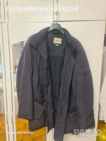 Мъжко зимно яке GEOX Respira XXL с естествен пух , снимка 11 - Якета - 56099217