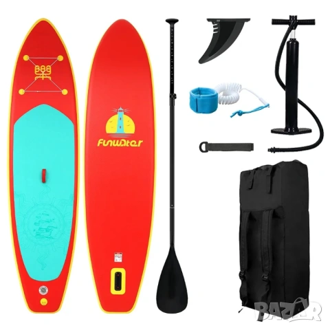 350см Надуваем SUP борд, Дъска, голям падъл борд комплект СУП борд с гребло помпа раница до 190кг