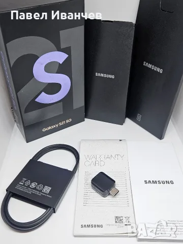 Samsung Galaxy S21 5G 128Gb/8Ram Violet - Пълен комплект, снимка 10 - Samsung - 56183172