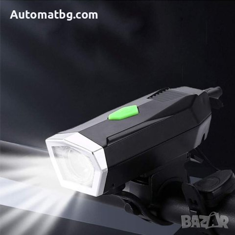 Фар за велосипед и мотопед Automat, Фар с 3 режима на осветяване, Черен, снимка 5 - Аксесоари за велосипеди - 44479504