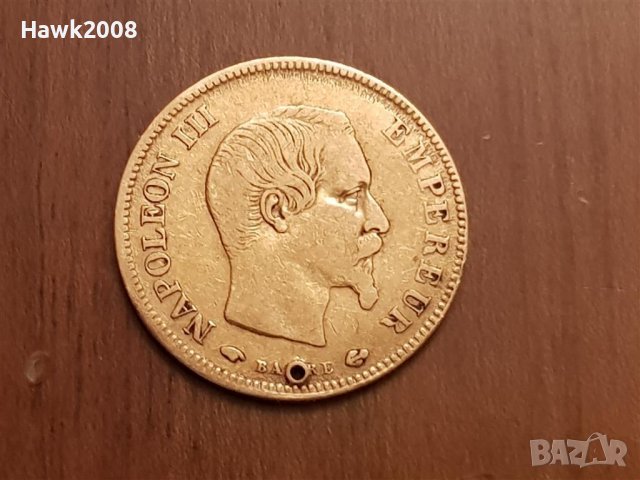10 франка 1857 А Франция Злато Златна монета Наполеон 3, снимка 4 - Нумизматика и бонистика - 39108289