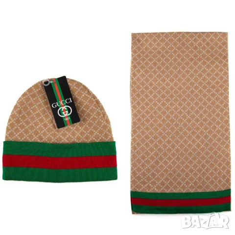 шапка и шал dolce gabbana calvin klein emporio armani gucci , снимка 13 - Шапки - 51394473