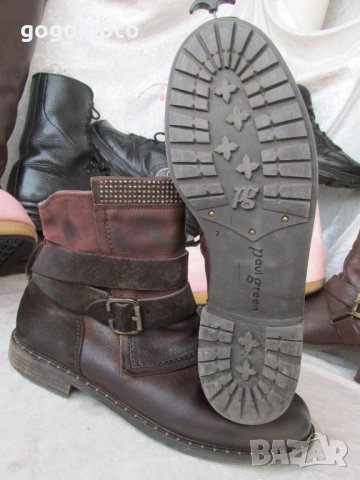 made in AUSTRIA, дамски боти,N- 40 - 41, ботуши PAUL GREEN® original Boots, 100% естествена кожа, снимка 9 - Дамски боти - 35321602