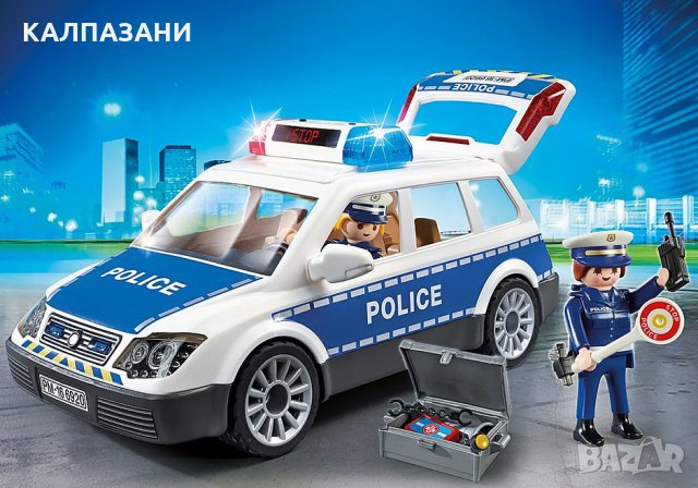Playmobil - Полицейска кола със звук и светлини 6920, снимка 1 - Коли, камиони, мотори, писти - 30561974