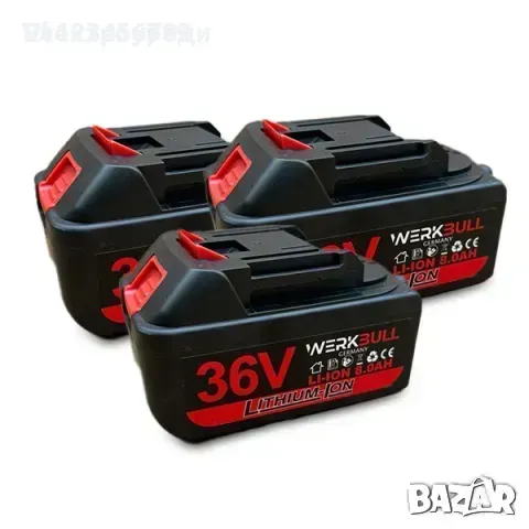 4 в1 Комплект Акумулаторен трион 16 см шина, ъглошлайф 125ММ, гайковерт винтоверт 36V 3 бр. батерии, снимка 6 - Други инструменти - 49784965