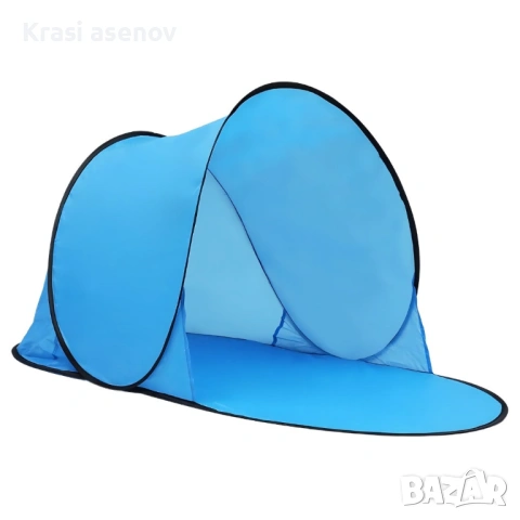 Автоматична плажна палатка с параван, UV защита 30+, 150x150x90 см, снимка 3 - Палатки - 54214050
