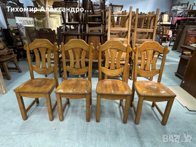 Комплект трапезни столове, снимка 2 - Столове - 49642070