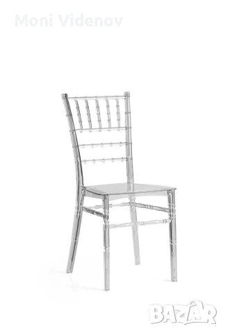 Прозрачни столове Шивари под наем за сватби и събития 