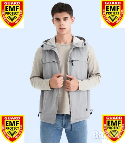 Екраниран Суичър с Метални Нишки RF EMF EMR GPS Wi-Fi BT5 5G Вълнова Електромагнитна Защита ЕМП EMP , снимка 5 - Суичъри - 35085213