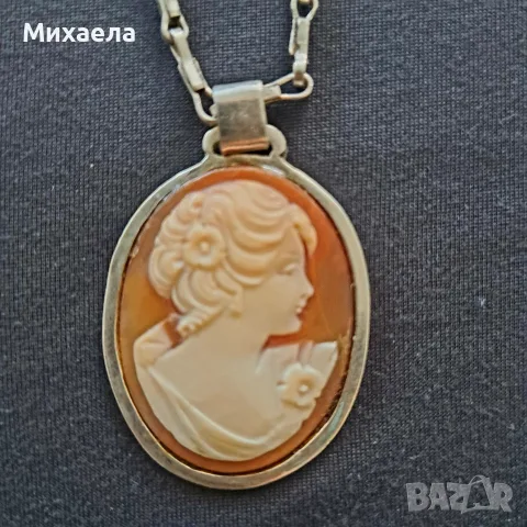 Сребърен синджир 27гр. С медальон, снимка 2 - Колиета, медальони, синджири - 55776222