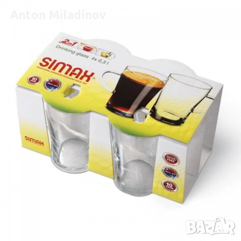 Комплект "Орион" от 4 чаши за топли напитки с вместимост 300 мл. SIMAX, снимка 2 - Чаши - 30973389
