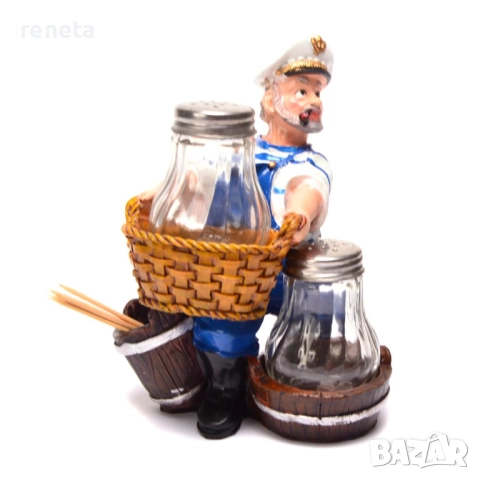 Комплект Соли пипер, Моряк, Керамичен, 16х12 см, снимка 1