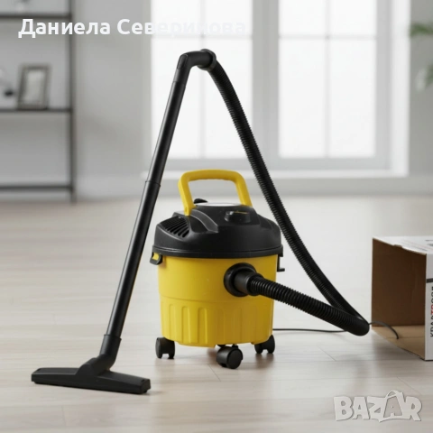 Мощна прахосмукачка за сухо и мокро почистване с 10L контейнер, снимка 2 - Прахосмукачки - 53882572