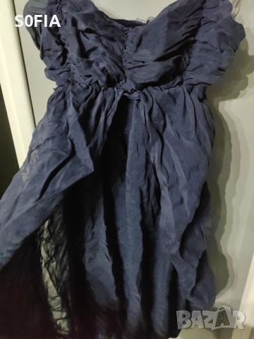 Копринена рокля размр S, снимка 2 - Рокли - 54025041