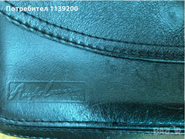 Дамска италианска малка черна чанта естествена кожа дълга дръжка, снимка 8 - Чанти - 34944261