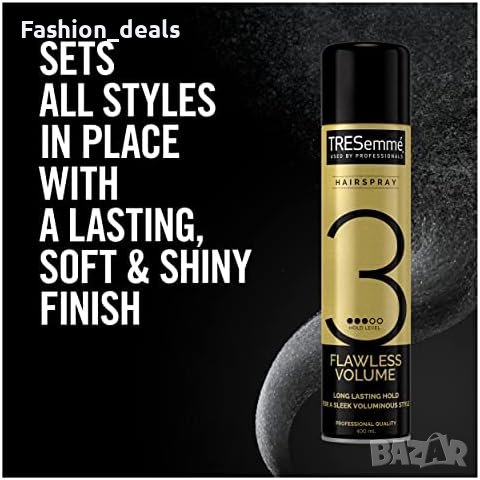 Нова Безупречен Обем Спрей TRESemme Hairspray - 24-часова Защита 6 x 400ml, снимка 2 - Аксесоари за коса - 42824506