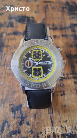 часовник Ронсън Ronson Japan спортен ръчен, оригинален, с японски механизъм оригинален, снимка 2 - Мъжки - 7447899