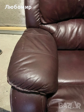 Релакс - фотьойл от естествена кожа, снимка 5 - Дивани и мека мебел - 52254747