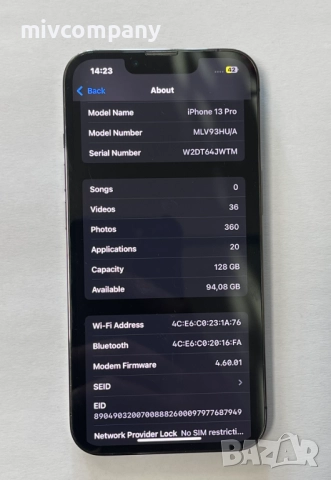 Iphone 13 Pro 128GB battery health 82%, снимка 4 - Apple iPhone - 52849180