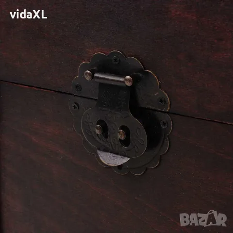 vidaXL Винтидж сандък за съкровища, дърво, 66x38x40 см, снимка 7 - Скринове - 56146380