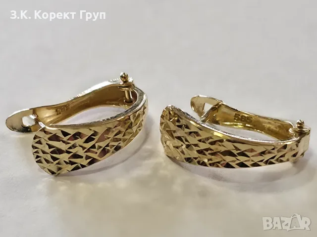 Дамски златни обеци 14К 585 / 1.39 гр.