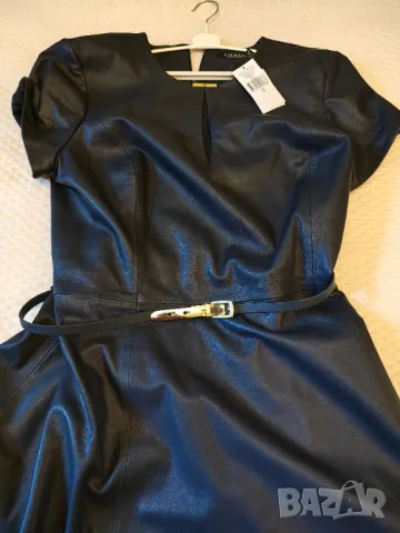 Ralph Lauren НОВА оригинална  рокля естествена кожа наалена, снимка 2 - Рокли - 47541095